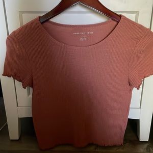 Cute Marroon crop tee